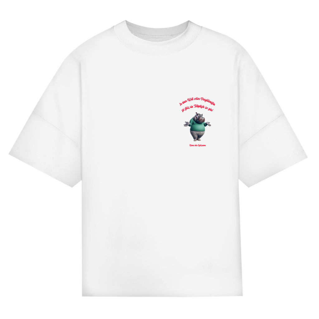 Modell Niklas * Oversize Bio T-Shirt * Stolz ein Tollpatsch zu sein