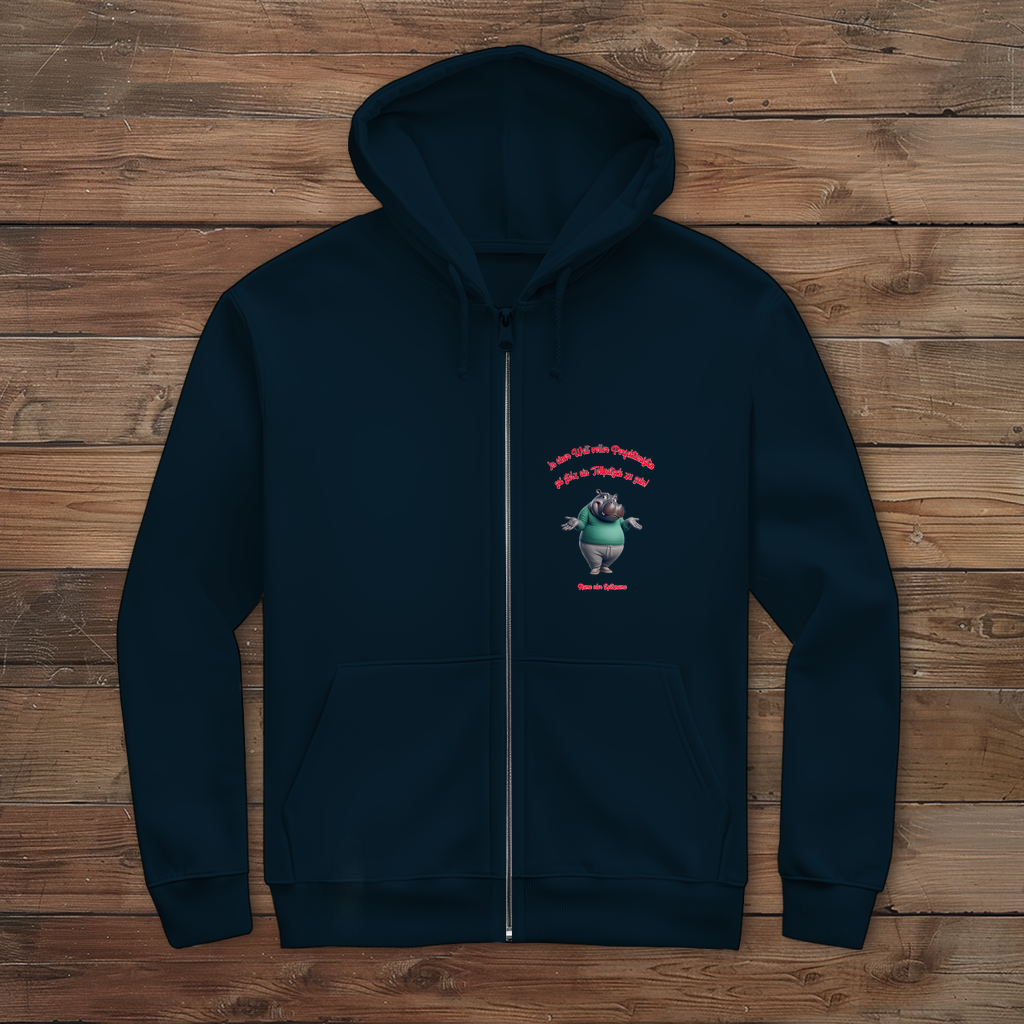 Modell Egon * Herren Zipper Hoodie * Stolz ein Tollpatsch zu sein