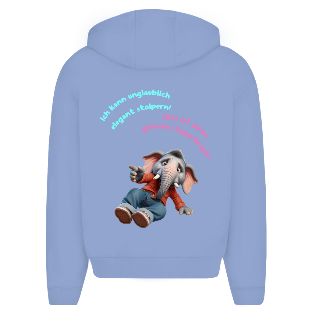 Modell Erna * Elnika Oversize Zipper Hoodie * Elegant Stolpern