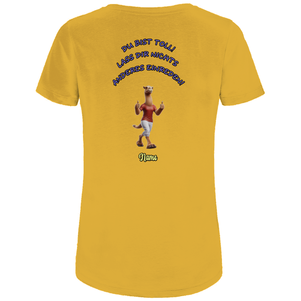 Modell Elfriede * Elnika Damen Bio T-Shirt * Du bist toll