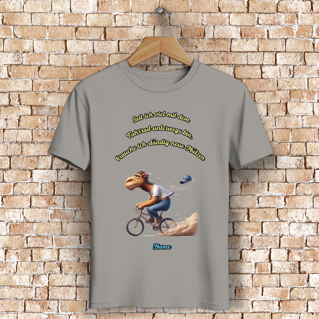 Modell Niko * Elnika Herren Bio T-Shirt * Fahrrad fahren