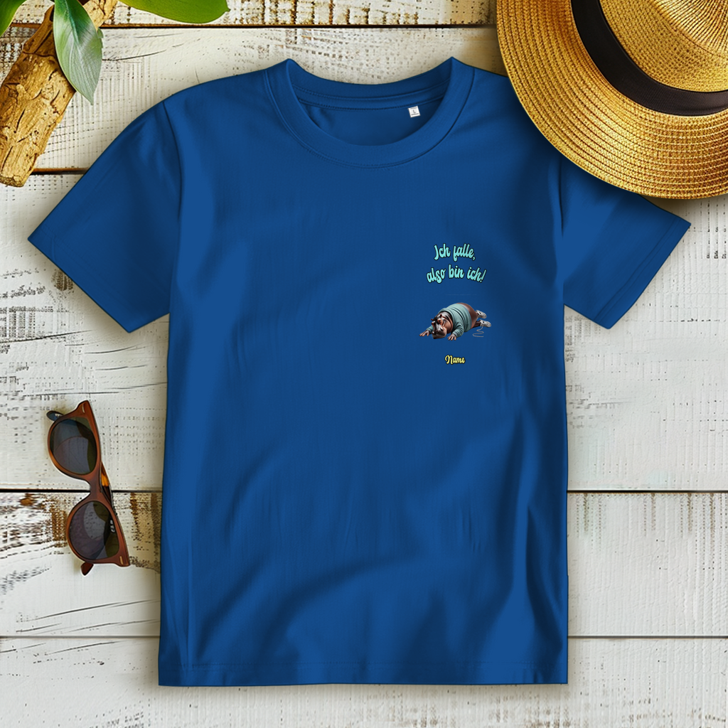Modell Elfriede * Elnika Damen Bio T-Shirt * Ich falle, also bin ich!