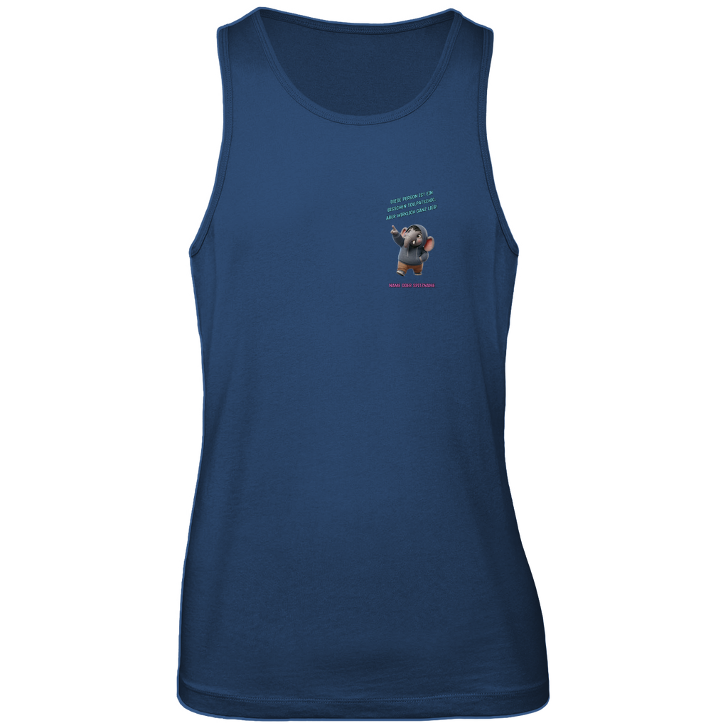 Modell Kai * Elnika Herren Bio Tank Top * Tollpatschig aber lieb