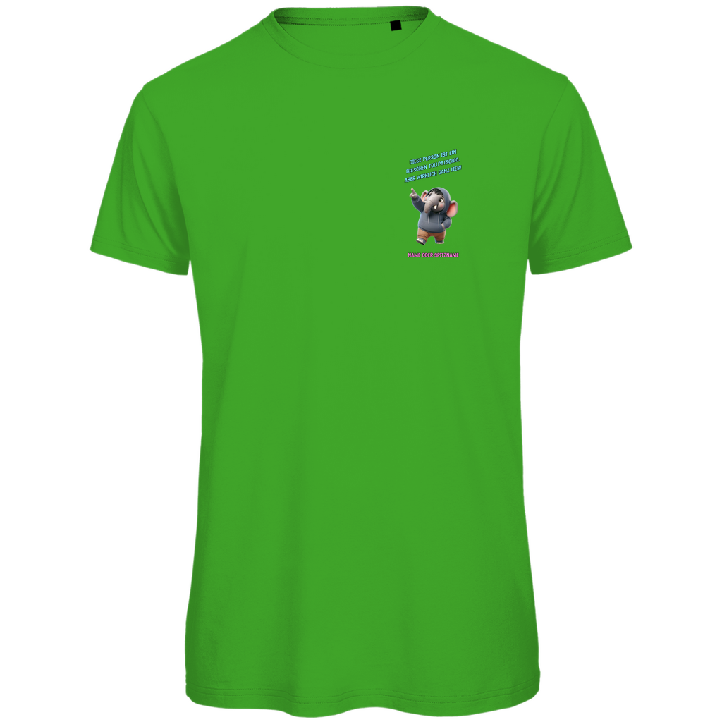 Modell Niko * Elnika Herren Bio T-Shirt * Tollpatschig aber lieb
