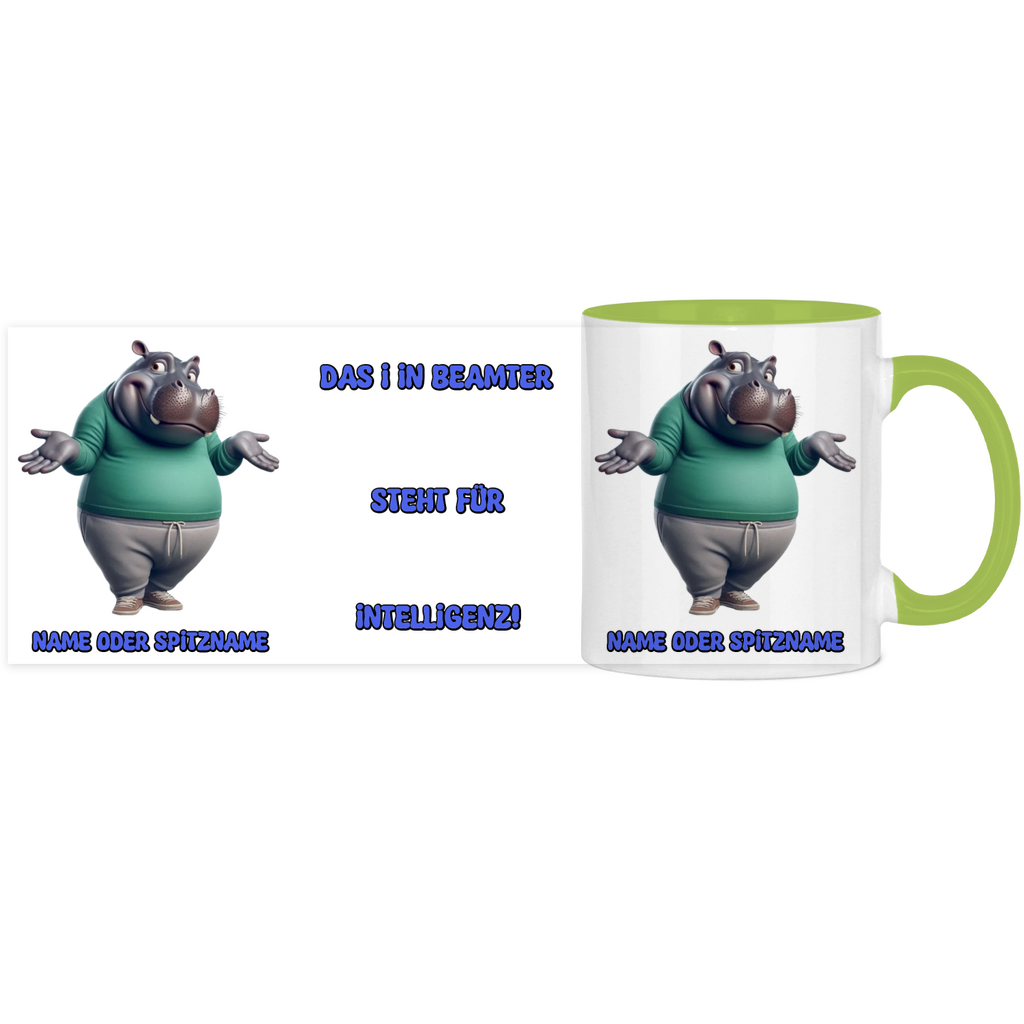 Elnika Panorama Tasse zweifarbig - Beamter