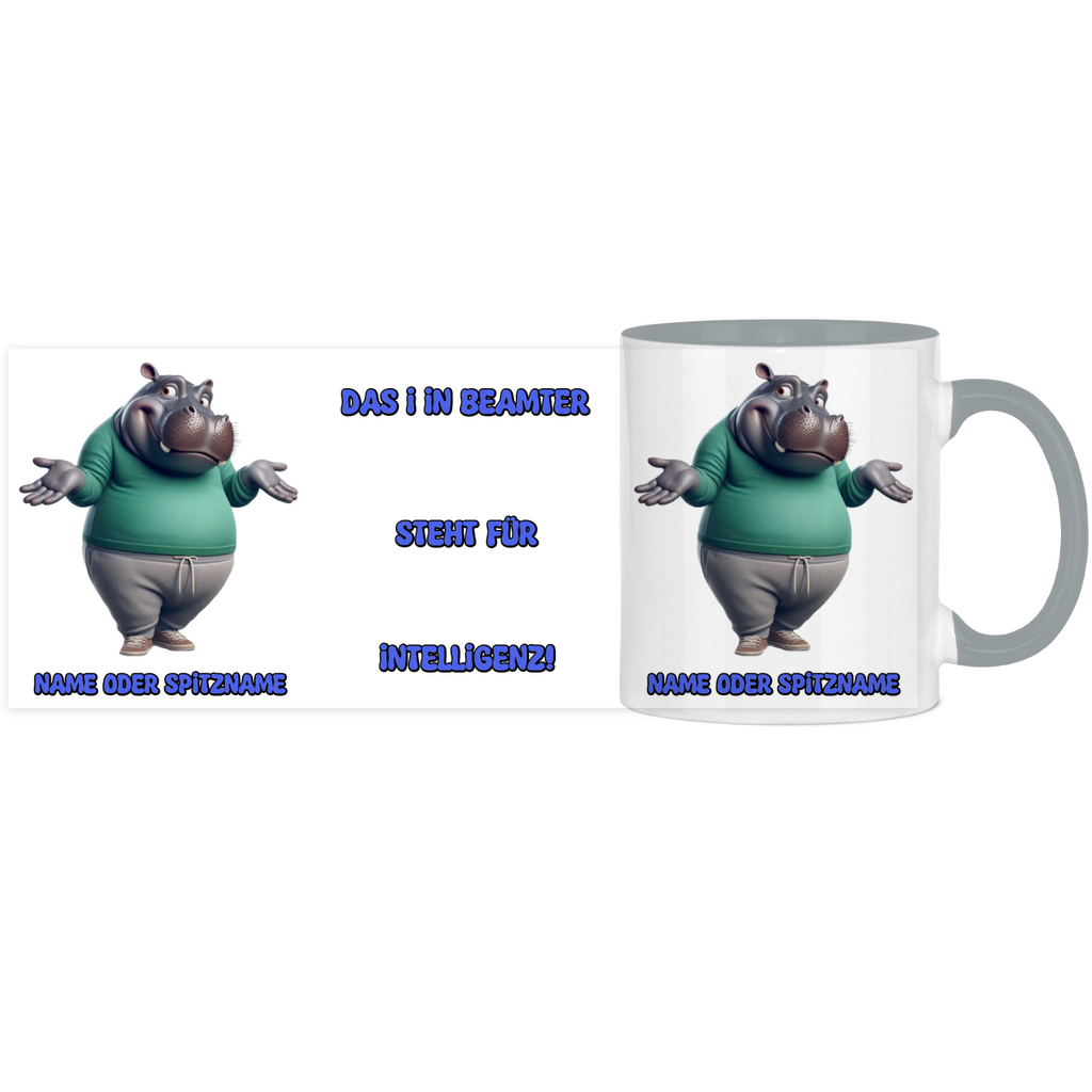 Elnika Panorama Tasse zweifarbig - Beamter