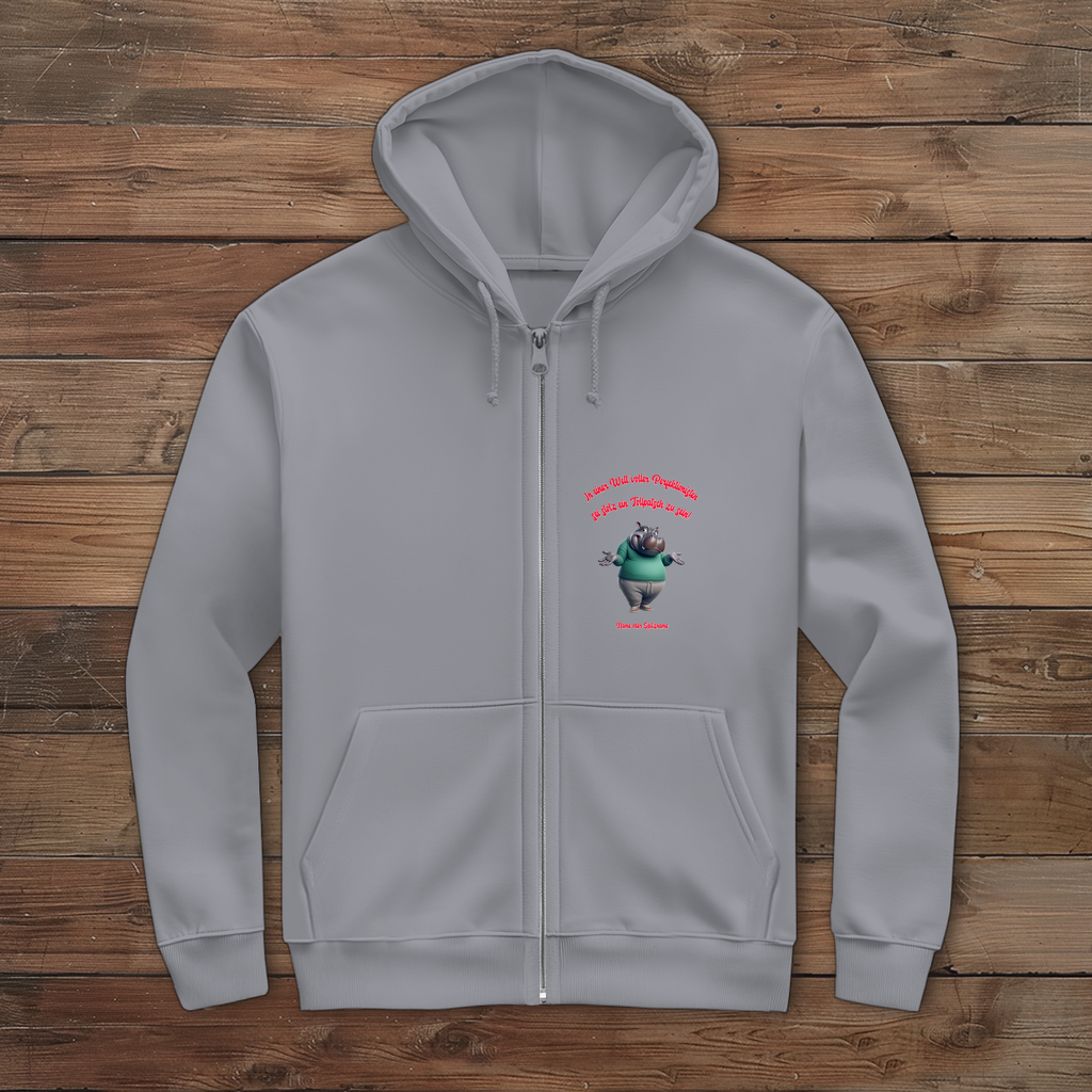 Modell Egon * Herren Zipper Hoodie * Stolz ein Tollpatsch zu sein