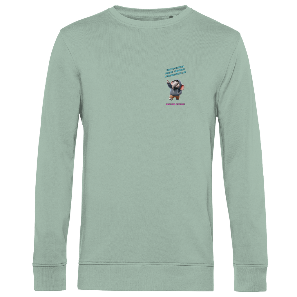 Modell Karl * Elnika Herren Bio Sweatshirt * Tollpatschig aber lieb
